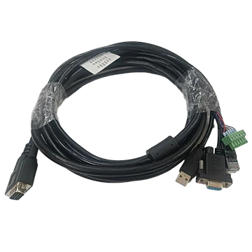 Hikrobot MV-IDA-PE-HDB15-USBRJ45DB9Open-ST-2.5m Standard DB15 power/I/O combo cable, DB15 to USB2.0/RJ45 male/open cable, green terminal block, 2.5 m, Static cable