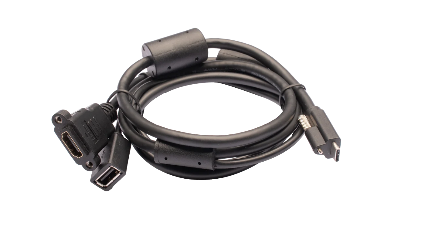 Hikrobot MV-IDAX-CM-AF-HDMIF-ST-1m TypeC expansion cable, TypeC male to USB female + HDMI female, 1 m, Static, For: SC5000X