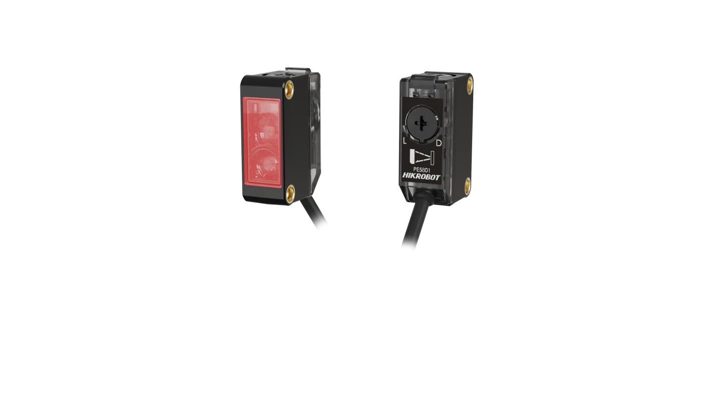 Hikrobot MV-PE5801 拡散反射センサー(5-50mm、赤色LED、明確な反射、NPN)