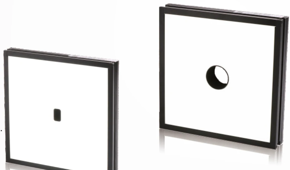 Square back light with centre hole (2FTB)