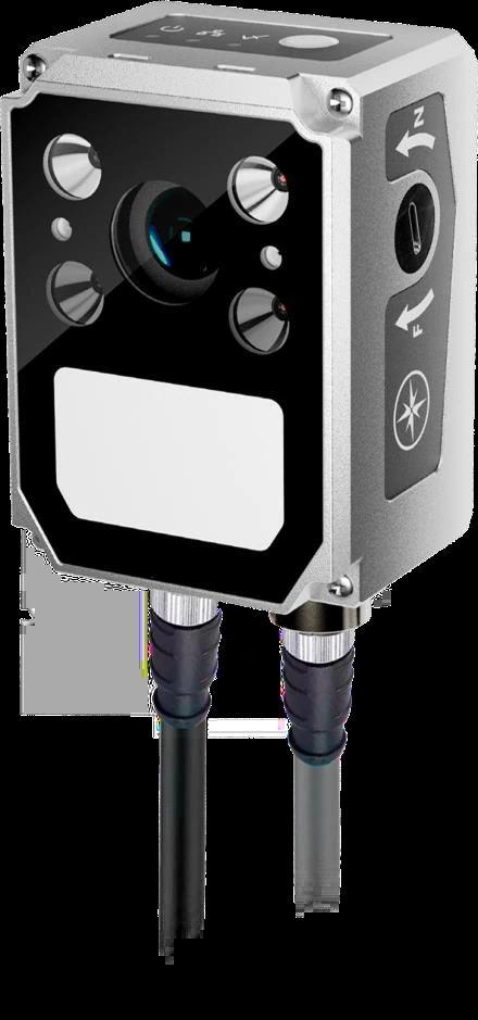Dual aviation plug RS series fixed industrial barcode reader, 1.2 MP, focal length 6 mm (LS-RS100-6)