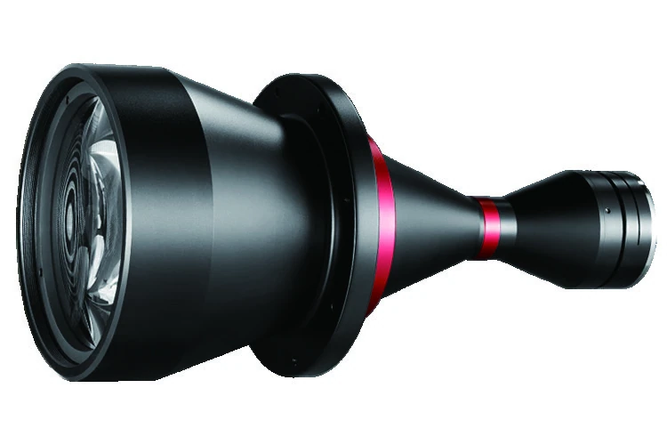 2" 카메라용 양방향 텔레센트릭 렌즈, 0.11x, WD 465 mm, F 또는 기타 마운트 (LS-VCM210-300-AL)