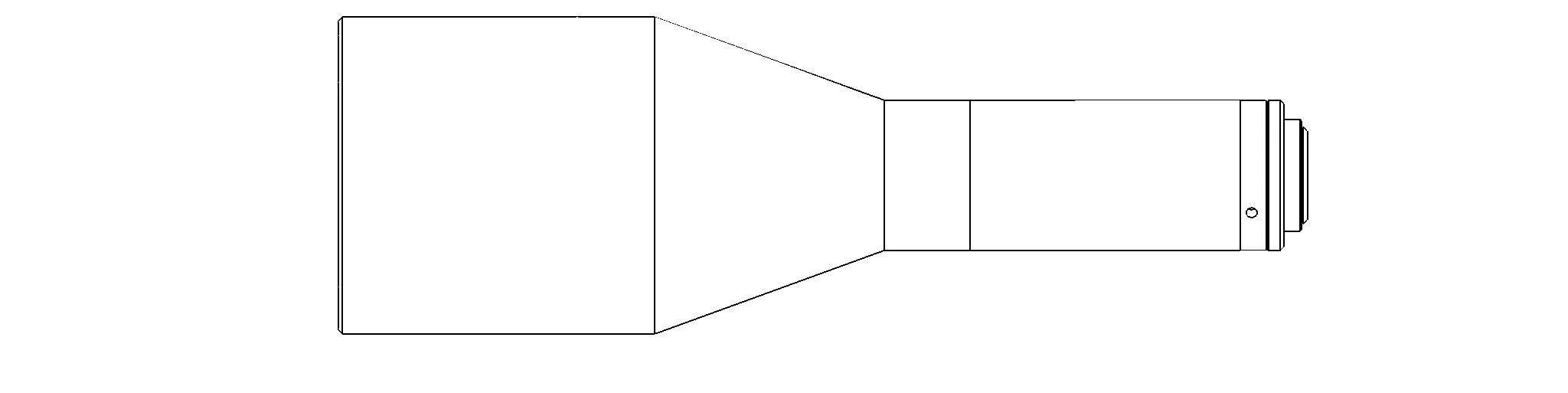 Obiettivo telecentrico per ispezione AOI, Dd 110-220 mm, 0.345x, Dd 220 mm, 1", C-Mount (LS-VWK0345-220-110)